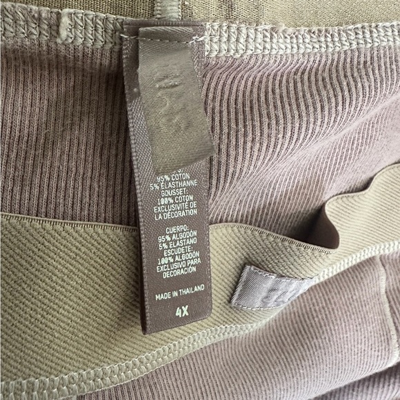 SKIMS Cotton Rib Leggings Garnet High Rise Ribbed Logo Size 4X - Picture 7 of 7